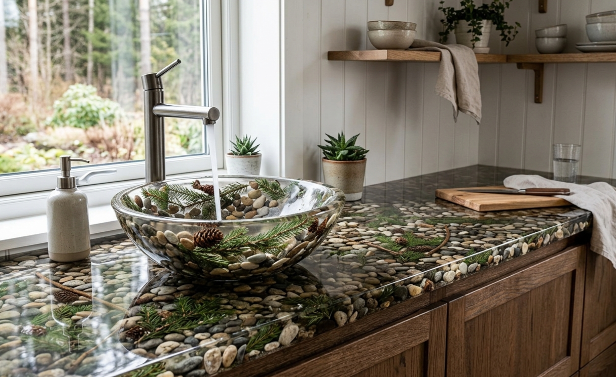 Meble kuchenne ze żywicy epoksydowej