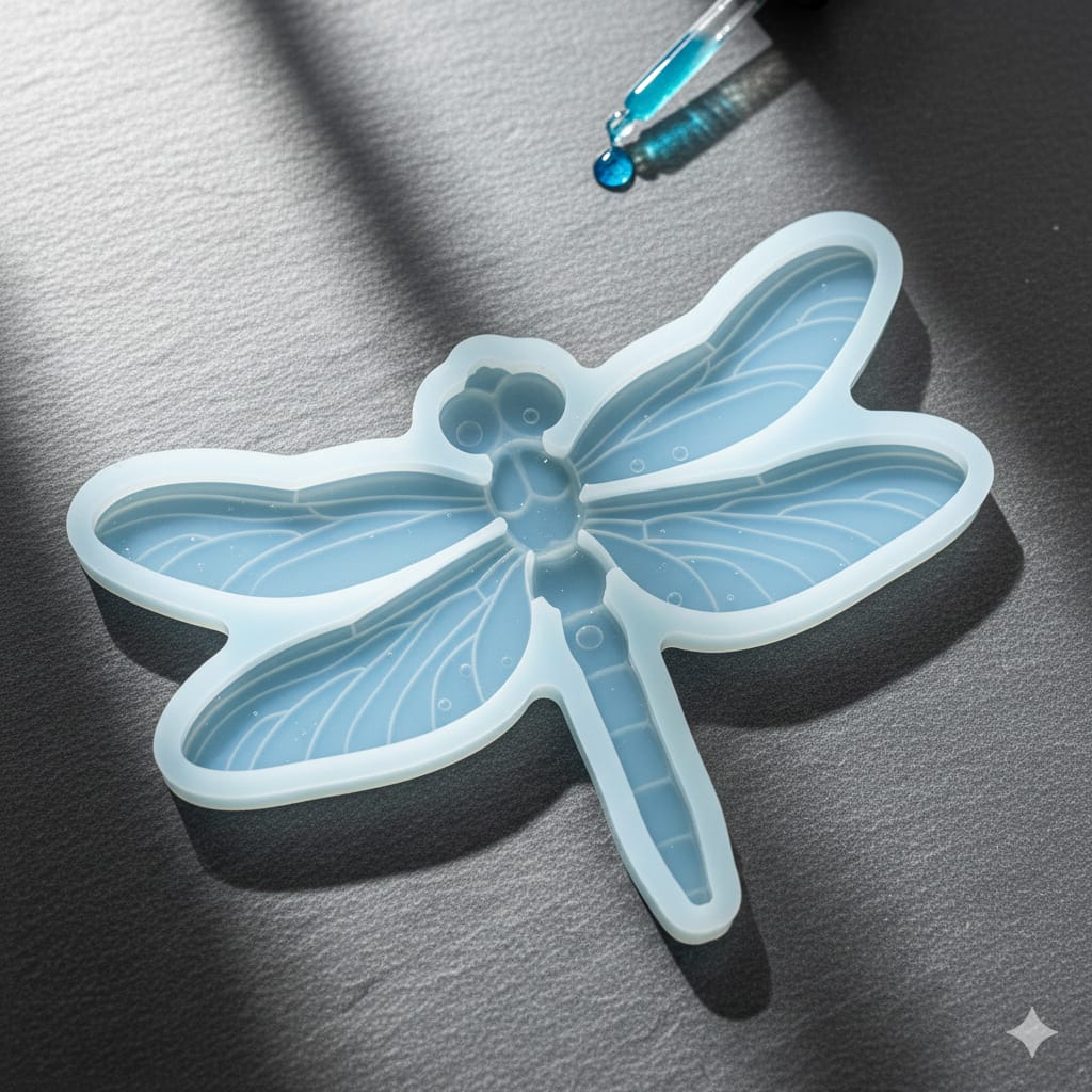 Ważka Mezki – wisiorek z żywicy epoksydowej